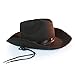 Brown Western Sheriff Cowboy Costume Hat - One Size Fits Most with Premium Fit Elastic Band