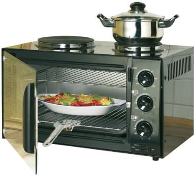 Kleinkuche 2 Gerate In Einem Backofen Mit 2 Kochplatten Amazon De Elektro Grossgerate