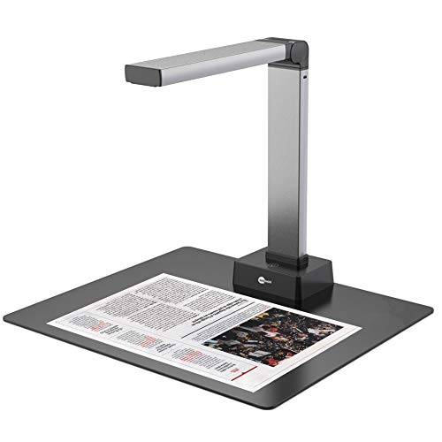 Portable Document Camera, BAOSHARE Book Document Scanner Foldable 13MP Capture Size A3/A4 Multi-Language OCR USB Doc Cam for Teachers Online Teaching, NOT Compatible with Mac