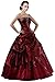 DLFashion Strapless A-line Embroidered Taffeta Prom Dress