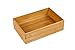 Bamboo Drawer Organizer Utensil Holder for Kitchen, Small Wood Silverware Storage Organizer, Stackable Box Tray for Cutlery, Flatware, Bathroom Caddy for Makeup, Perfume, Jewelry, 6x3x2.5 Inch