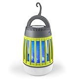BATTOP Bug Zapper Outdoor, 3 in 1 Camping Lantern & Mosquito Killer & Power Bank - Waterproof Camping Gear Accessories - Rechargeable Mosquito Zapper Light