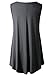 LARACE Tank Tops for Women Plus Size Sleevelss Tunic Casual Summer Clothes Swing Shirts for Leggings (L, Deep Gray)