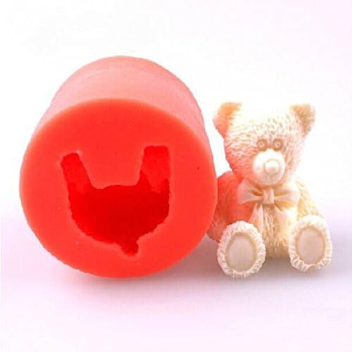 Lovely 3D Teddy Bear Silicone Mold Fondant Chocolate Soap Mould