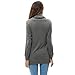 levaca Womens Clothing Long Sleeve Tunic Casual Slim Shirts Tops Deep Gray XL