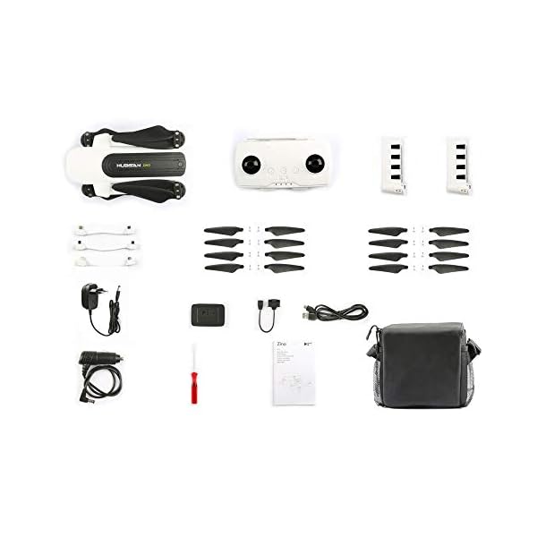 Goolsky Hubsan H117S Zino RC Drohne GPS 5G WiFi FPV 4K UHD Kamera 3-Achsen Gimbal Quadcopter mit Aufbewahrungstasche Autoladegerät,2 Batterie,Ersatzpropeller,Tragbare Tasche – Bild 8