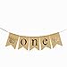 Jute Burlap One High Chair Banner Wild One Glitter Crown Baby Girl Boy First Birthday Party Highchair Decoration