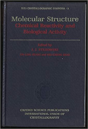 Molecular Structure Chemical Reactivity And Biological Activity Iucr Crystallographic Symposia 2 Stezowski John J Jin Ling Huang Mei Cheng Shao 9780198552796 Amazon Com Books