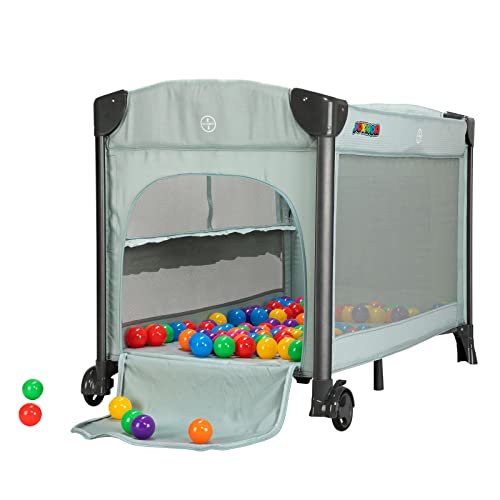 JOYMOR 3 in 1 Baby Bedside Sleeper, Bed Side with Mattress, Convert to