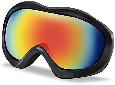 Ski Goggles, Testudo Winter Snow Snowboard Glasses Goggles For Men Women Kids &amp; Youth Snowmobile Skiing Skating Snowboarding - 100% Windproof Anti-fog UV Protection