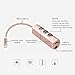 Lightning to 3.5mm Headphone Jack Adapter - ALIWELL Lightning to 3.5mm Headphone Jack Adapter for Iphone 7 & Iphone 7 plus with Charging Port (Rose gold)