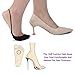 Flammi Women's Ultra Low Cut Liner Socks with Sling Back No Show Padded Half Socks (Shoe-Size 5-8 US, 6 Pairs- 4beige+2black)