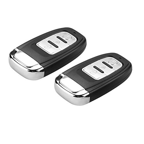 Cuque DC12V Universal Car Alarm System Engine Ignition Keyless Entry Push Button Remote Starter, RFID Identification PKE Induction Anti-Theft System