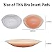 LLMoon Silicone Bra Pads Inserts, Transparent Cleavage, Enhancing Breast Pads(2 Pairs)
