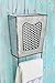 ShabbyDecor Galvanized Metal Rustic Wall Mounted Bathroom Storage Box with Towel Bar, Farmhouse Kitchen Utensil Holder