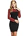ANGVNS Long Sleeve Polo Turn Down Collar and Back Zipper Patchwork Plaid Dress for Casual