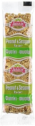 Jannis Greek Pasteli with Honey Peanut & Sesame Bar Pasteli 70g Gluten Free
