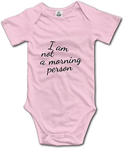 Zhaojinzhu I Am Not A Morning Person Unisex-Baby Simple Joys Organic Cotton Footed Overall