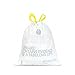 Brabantia PerfectFit Trash Bags (Size A / 0.8 Gallon) High Quality Thick Plastic Trash Can Liners with Tie Tape Drawstring Handles (20 Bags)