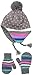 Nolan Gloves Big Girls' Two-Piece Angelina Fleece-Lined Hat and Mittens Set