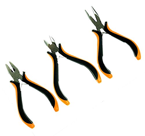 Click Here to See More Images Trademark Tools 75-1009 Hawk Professional 3-Piece Mini Plier Set