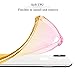 SALAWAT for iPhone Xs Case, Clear iPhone X Case Cute Gradient Slim Anti Scratch TPU Phone Case Cover Reinforced Corners Shockproof Protective Case for iPhone X/Xs (Pink Gold)