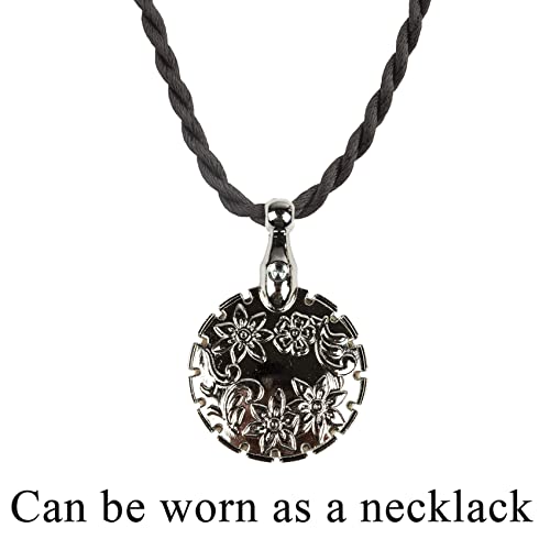 J.CARP 2Pcs Yarn Cutter Pendants, Silver Metal Thread Cutter Pendant for DIY Sewing Tools