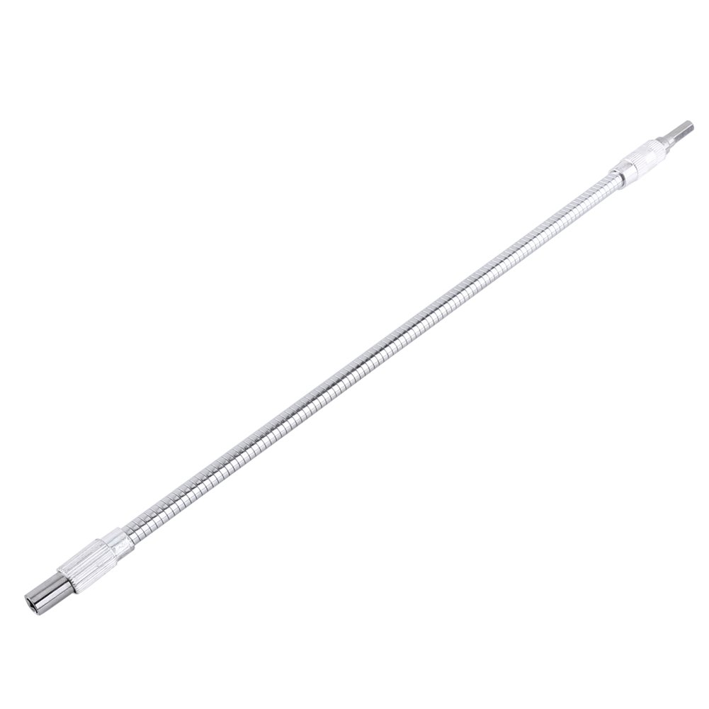 YUMILI 1 x Flexible Shaft Extension Bit Holder, 1/4 Inch Extension Screwdriver Shaft Bit Holder Flexible Connection Link (400 mm)