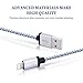 Xcords(TM) 4Pack 6Ft Nylon Braided 8 Pin Lightning to USB Cable Data Syncing Cord Compatible with iPhone 7/ 7 Plus/6/ 6 Plus/ 6s/ 6s Plus /5/5s/5c/SE/iPad/iPod/Beats Pill+(white)