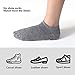 Moyel Dobby No Show Socks For Women Novelty Funny Cool Gifts (White Grey, 1)