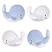 Trend Lab Blue Sky Plush Whale Musical Crib Mobile, White Nautical Baby Mobile, Ocean Friends Nursery Décor