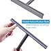 O-KIS Window & Shower Squeegee Ideal for Window/Shower Door Glass/Car Windshield/Bathroom Mirrors with Non-Slip Handle and Suction Cup Hooks Holder, Set of 2