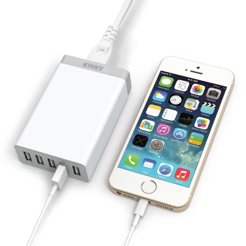Anker 40W 5ポート USB急速充電器 ACアダプタ PowerIQ搭載 iPhone5C/5S/5/4S/4/iPod/iPad/Xperia/GALAXY/ウォークマン等対応