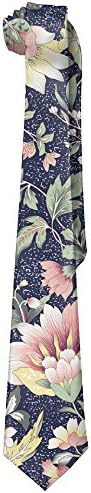 Funny Pink Flower Men's Skinny Tie Necktie Neckwear