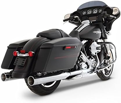 Rinehart Racing 2009-2016 Slimline Duals Chrome with Chrome 4" Slip-Ons and Chrome End Caps