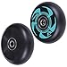 AOWISH 2-Pack Inline Skate Wheels [Available in Sizes 72mm 76mm 80mm] Rollerblade Replacement Wheel with Bearings ABEC-9 (Black & Green)