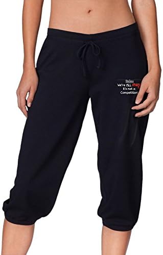 Competition Plus Size Banded Seven-inch Trousers Print Yoga Jogger Teenager French Terry Knee Capri Pants