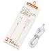 Super Fast 3.1A Micro USB Cable 4FT for Galaxy S7, SOMOSTEL High Speed Android Phone Charger Data Syncing Charging Power Cord for Samsung Galaxy S7 S6 Edge,LG Android Tablets,Nexus 6,Xbox,PS4 White
