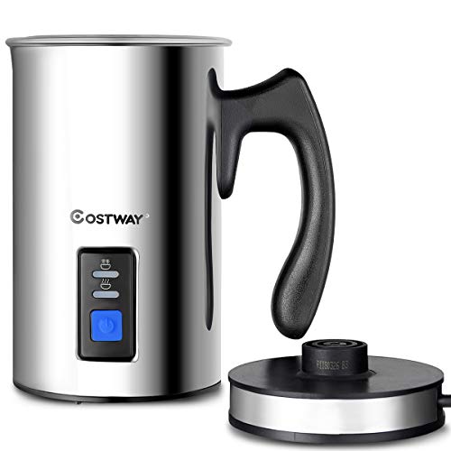image for Costway Electric Milk Frother Automatic Stainless Steel Non-Stick Inte