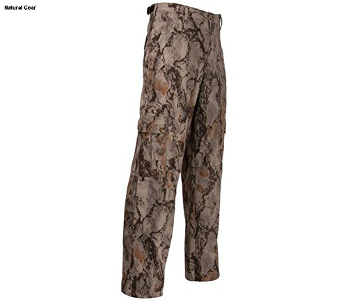 Natural Gear 6 Pocket Tactical Fatigue Pant for Men and Women, Lightweight Hunting Pants, Made with Cotton/Poly Ripstop Material (XX-Large-Long)
