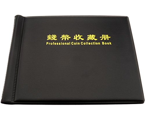 240 Coin Collection Holders Storage Money Penny Pockets Album Black Books
