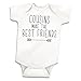 Bump and Beyond Designs Pregnancy Reveal to Family, Cousins Make the Best Friends One Piece, White, 0-3 Months