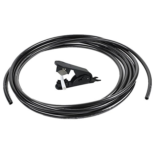 Lemoy Size 1/4 Inch, 20 Meters 60 feet Length Tubing Hose Pipe for RO Water Filter System +tube cutter (Black 20 metersï¼ˆ60 feetï¼‰)
