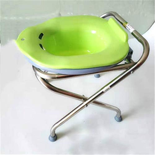 ZMXZMQ The Comfort Chair Portable Toilet Seat For Camping, Beach, And More- Foldable Potty Camp Toilet Seat - Comfortable Portable Potty For Adults And Kids,Green