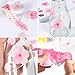 ZIIYAN 3 Rolls Flower Petal Stickers Masking Tape for Scrapbook, Bullet Journal, Planner, Arts and Crafts DIY, 80 Petals/Roll