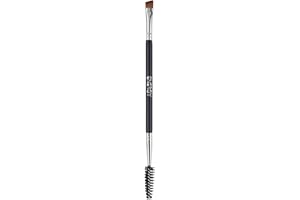 Duo Eyebrow Brush ENERGY Professional Ultra Firm Thin Angled Eye Brow Brush and Spoolie Brush Premium Synthetic Eye Makeup Br