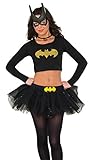 Rubie's Women's Dc Comics Batgirl Crop Top, Black, Small/Medium