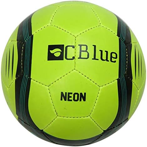 Kiara Neon Floro Synthetic Rubber Football, Size 5 (White)