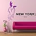 Olivia DIY Image Design Vinyl Removable Wall Decal New York City Skyline Grap...