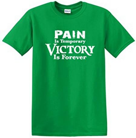 Shirt Patron Pain Is Temporary Victory Is Forever Men's T-Shirt (L, Irish Green)